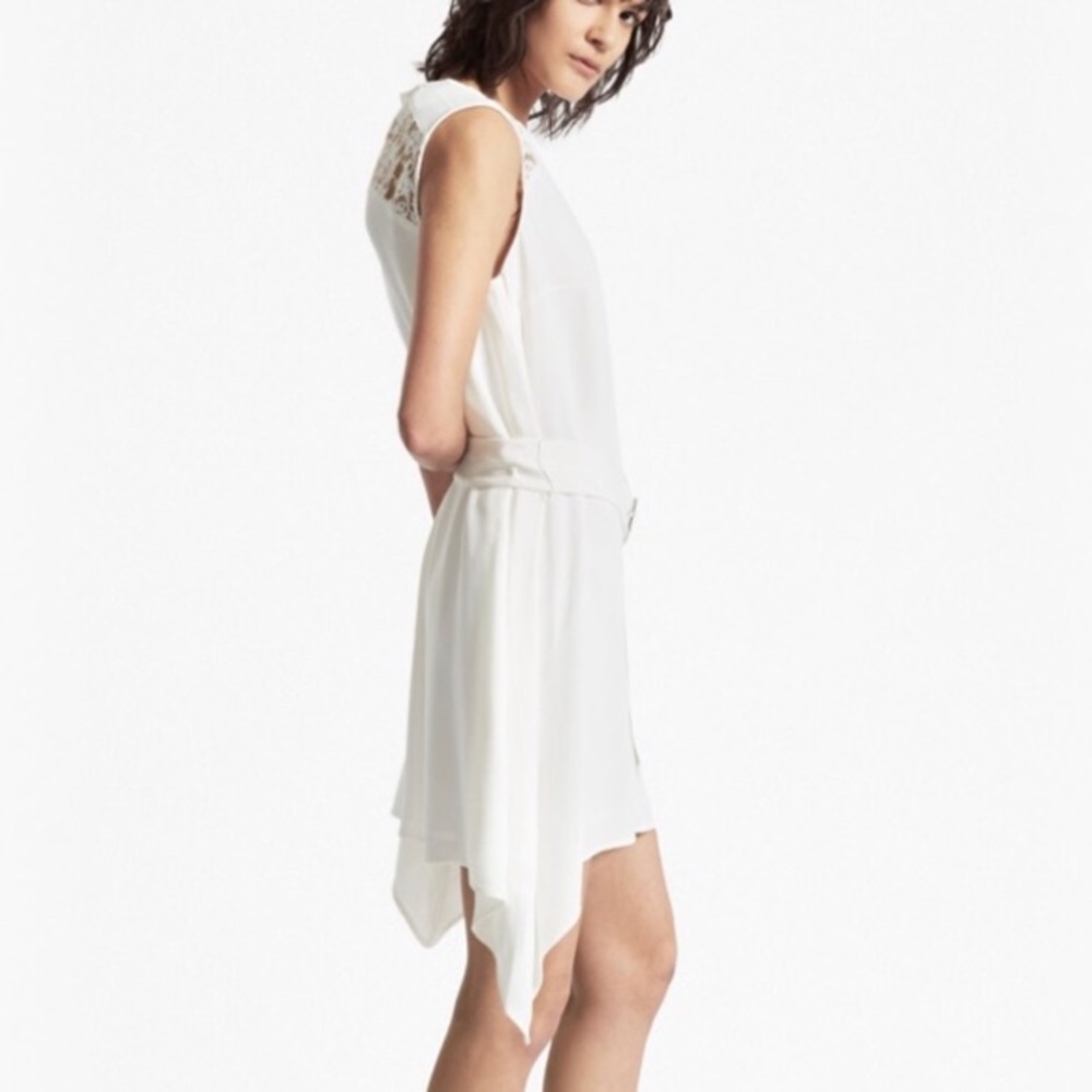 French connection white symmetrical dress - Picture 2 of 6